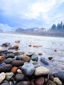 Cowlitz River behind the home.