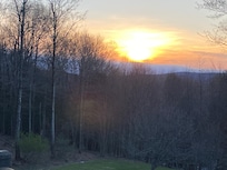 Sunset from the deck.