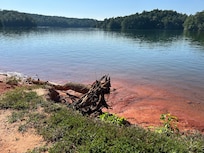 Lake near house