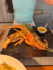 Lobster was amazing but expensive