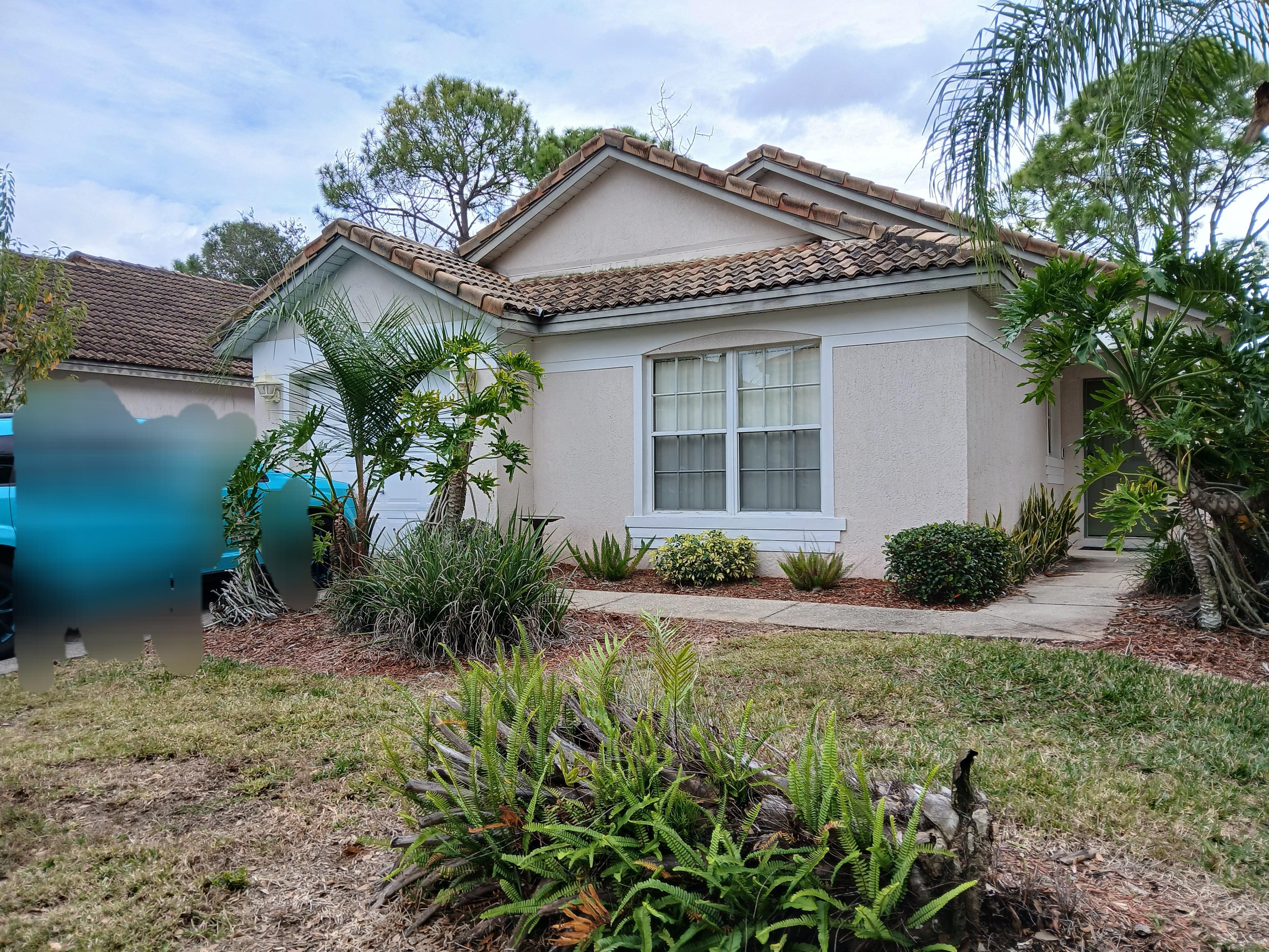 front of the house - not quite like the listing photo