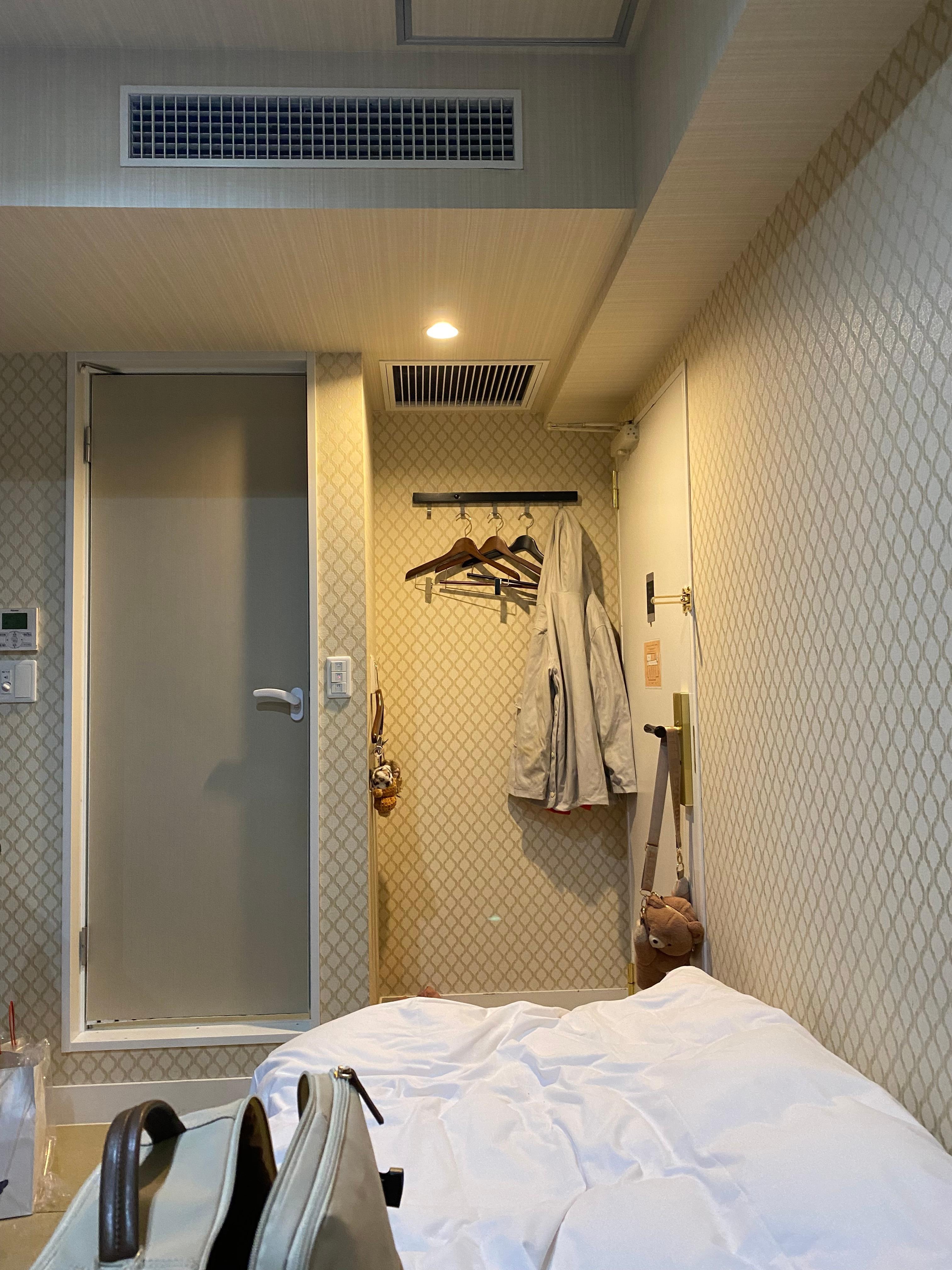 This was all the storage for clothes