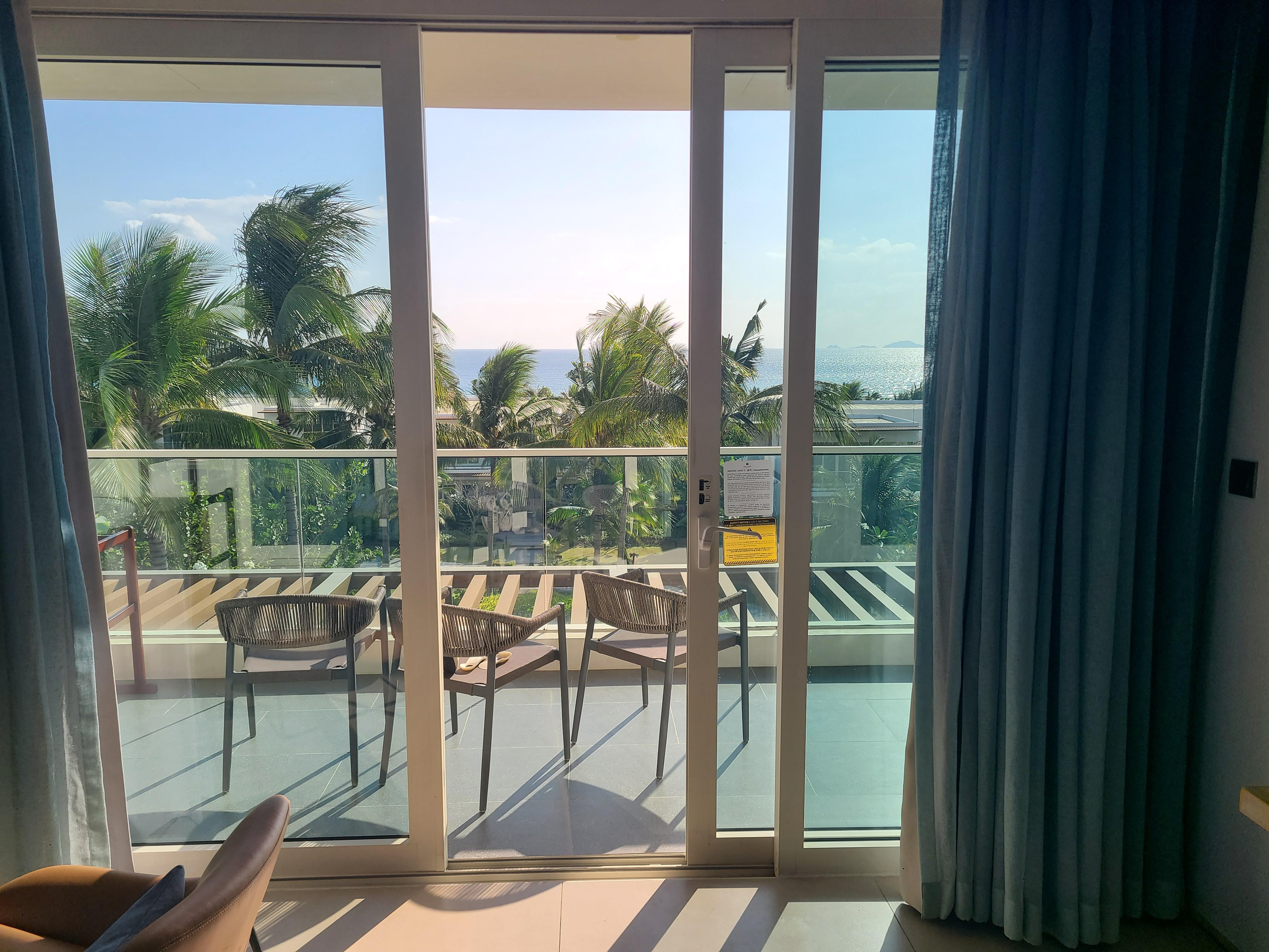 베란다 바다 전망(너무 좋음)