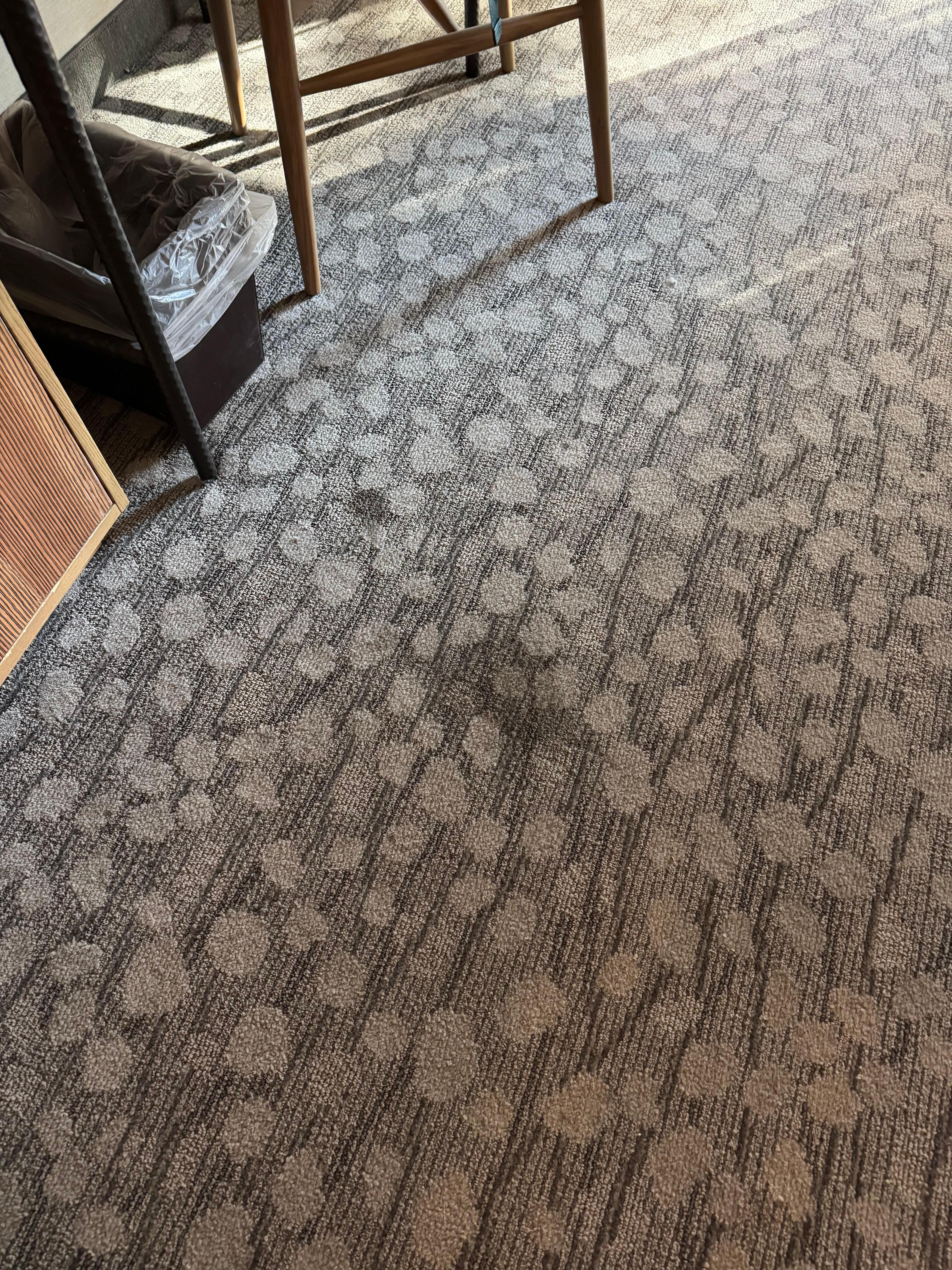 Stained carpet