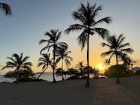 Beach area sunrise