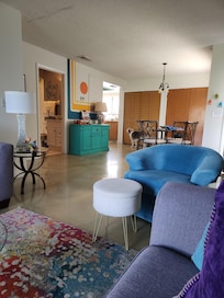 Unit is spacious and airy.