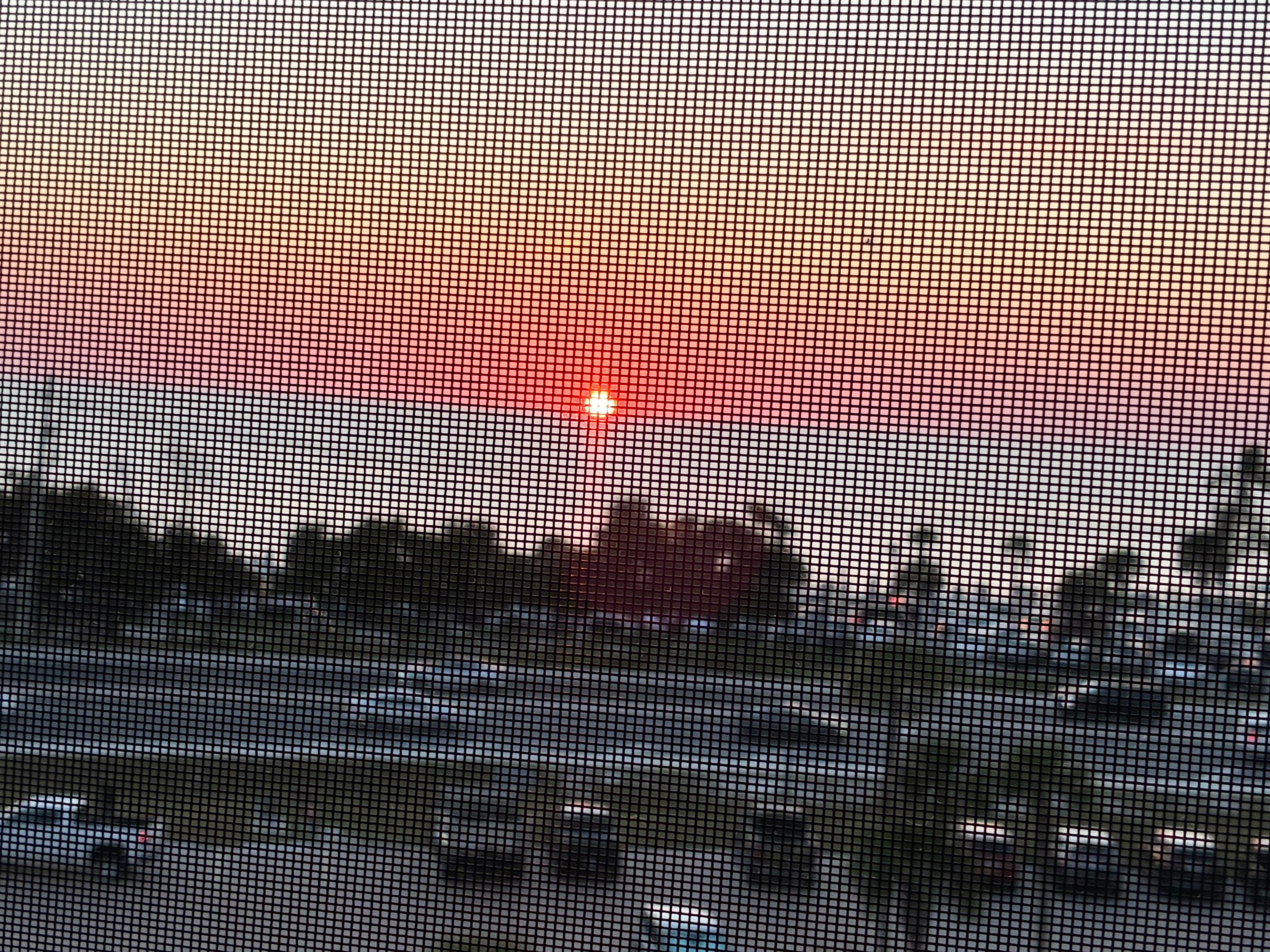 Sunset at Bonita Beach from the balcony. 