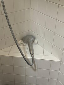 Broken shower head.