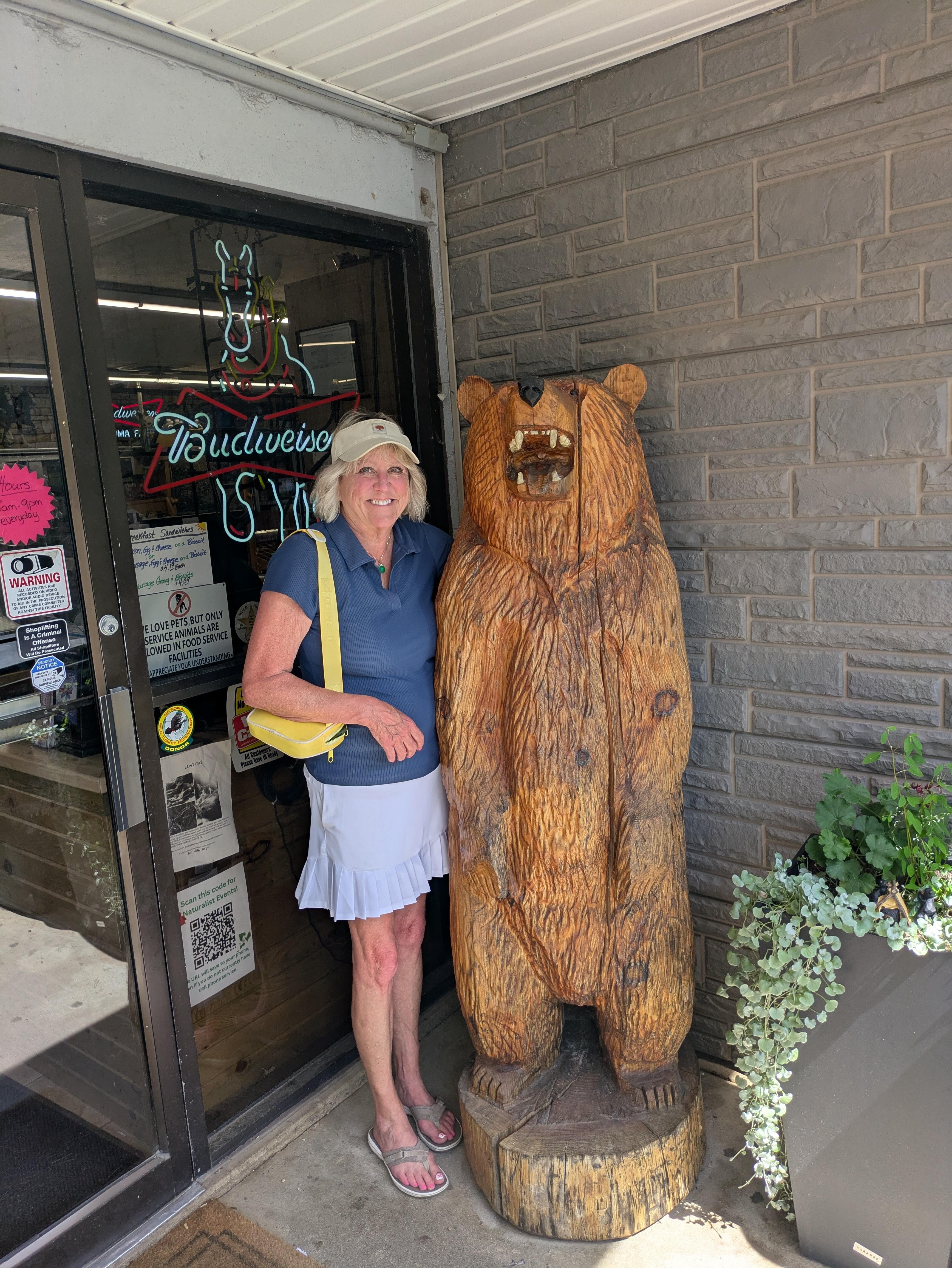My partner at Grandma's Faye's grocery store trinkets shirts, hoodies, magnets, beer and ice ice cream hand scooped.