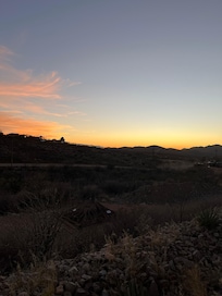 Sunset from our balcony!