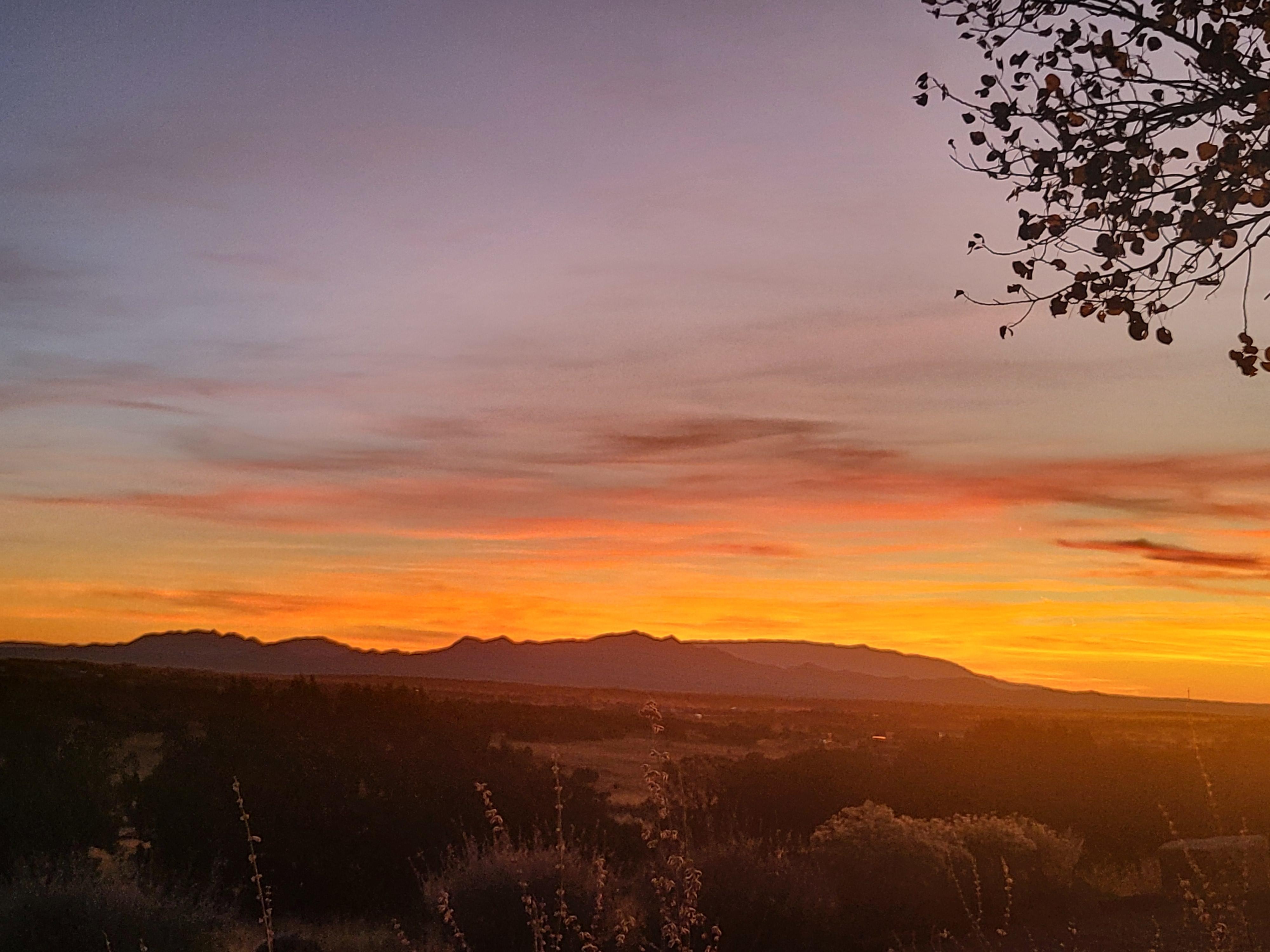 Sunset from the front porch