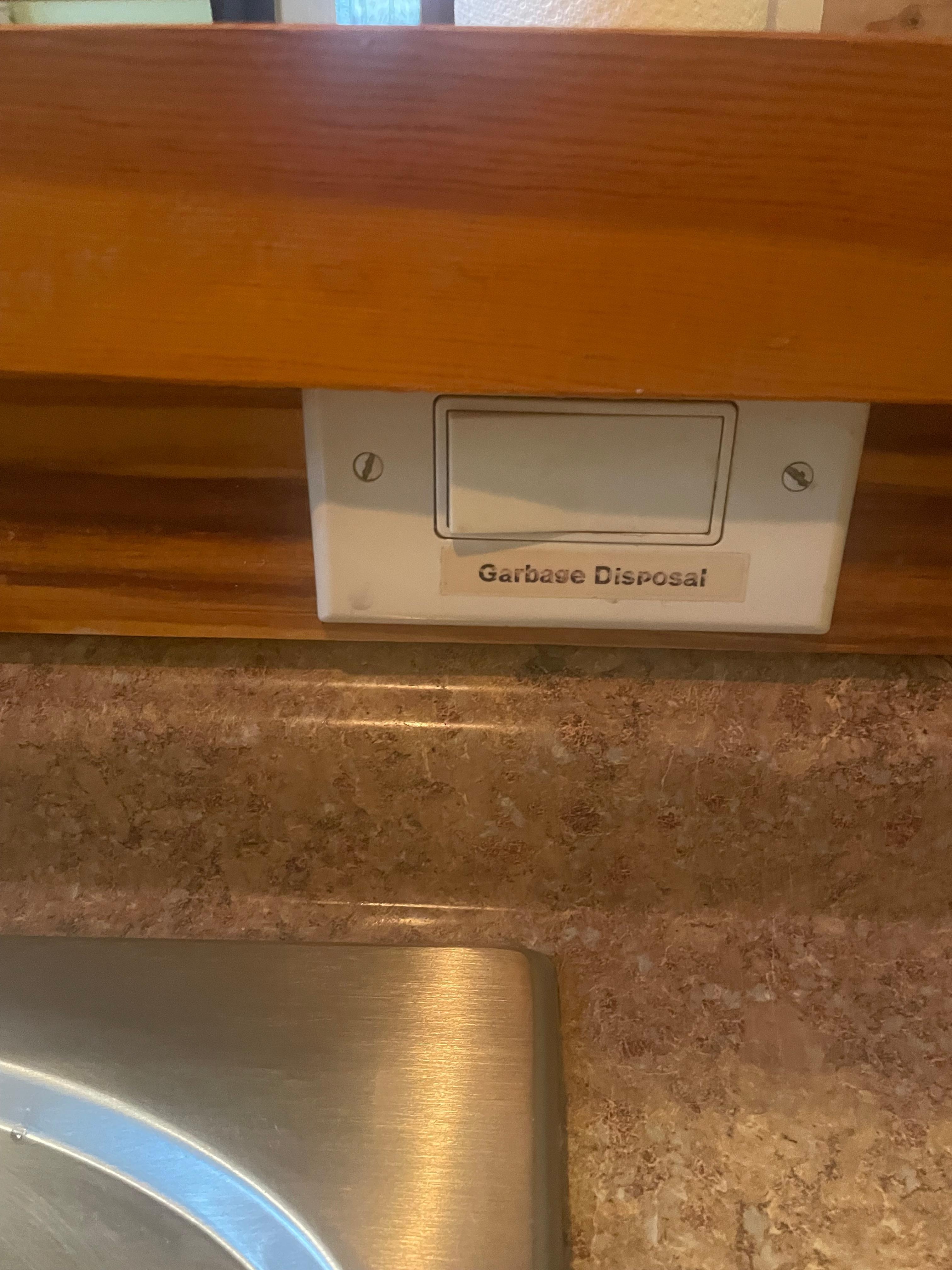 “Garbage disposal” switch for a non-existent garbage disposal…