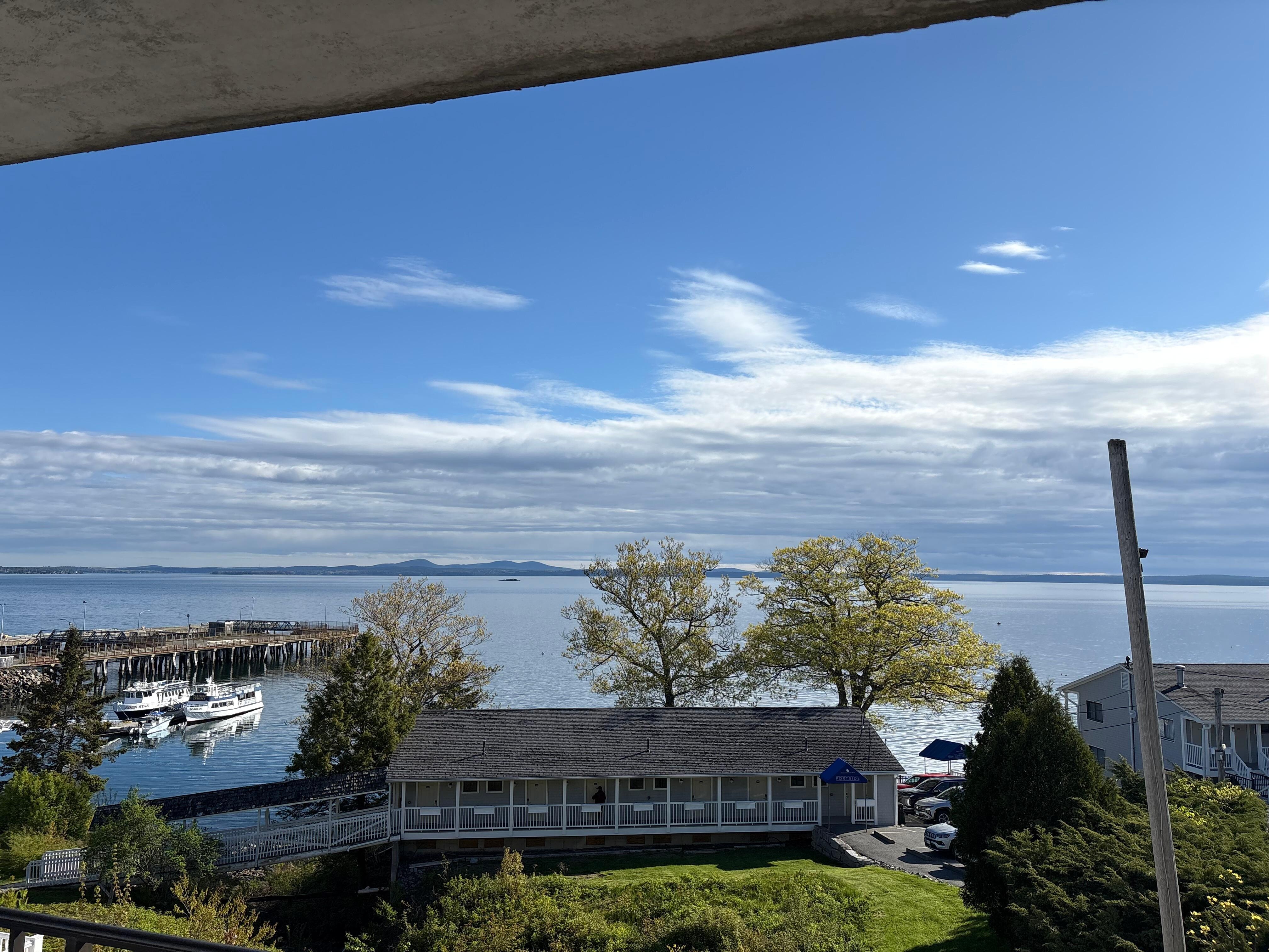 The view from our second floor room in the main building. 