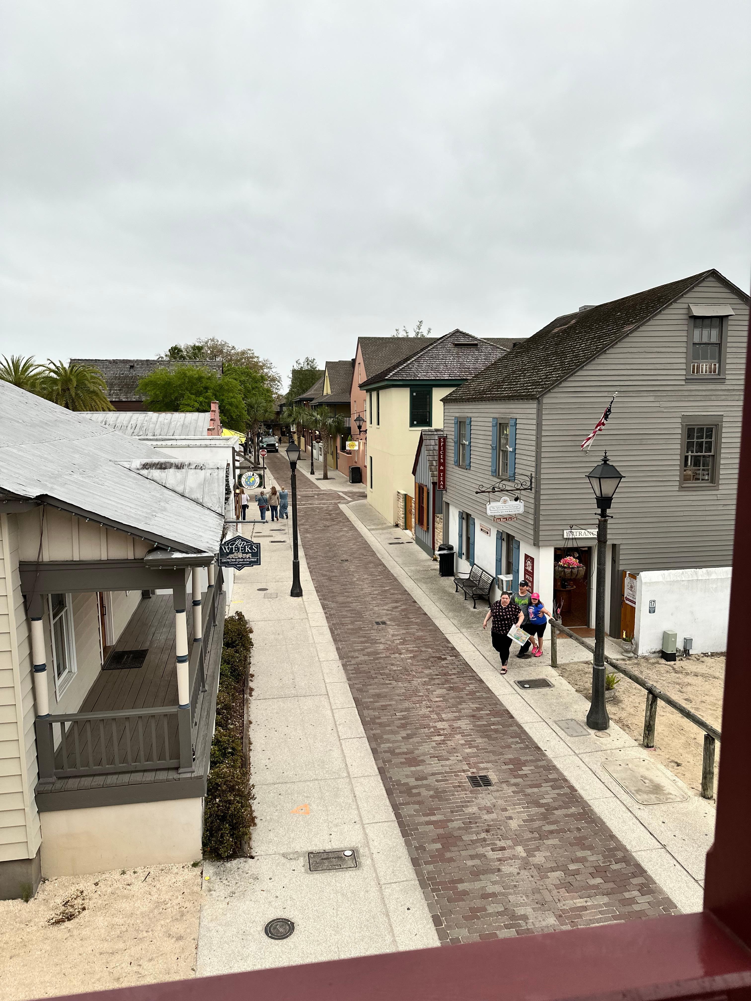 view from the balcony