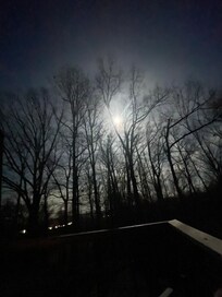 Balcony view- Magical moonlight!🌖