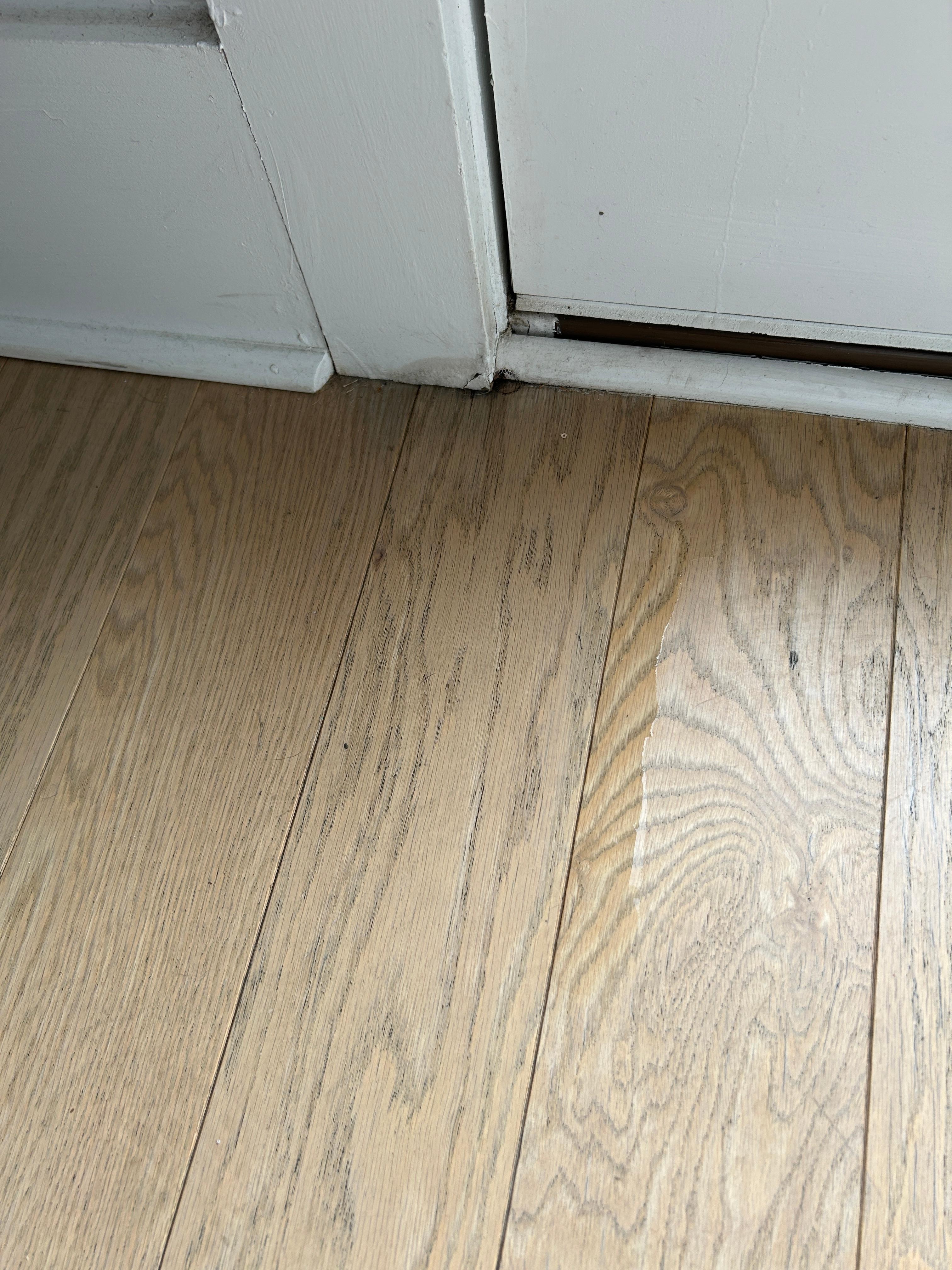 one day it rained pretty hard and water was getting inside the second floor patio door