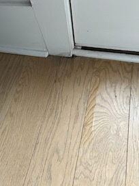 one day it rained pretty hard and water was getting inside the second floor patio door