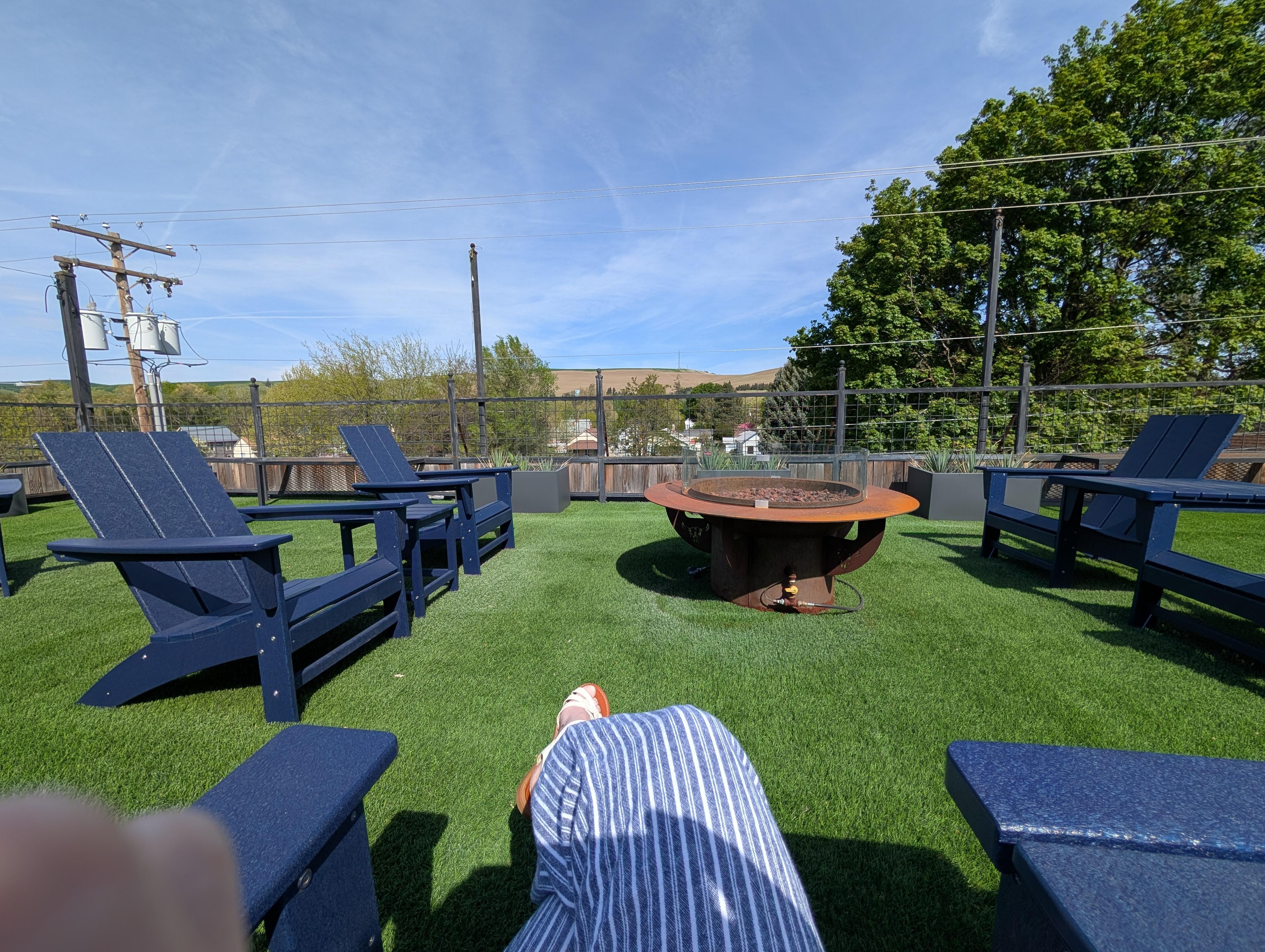 Relax on the rooftop
