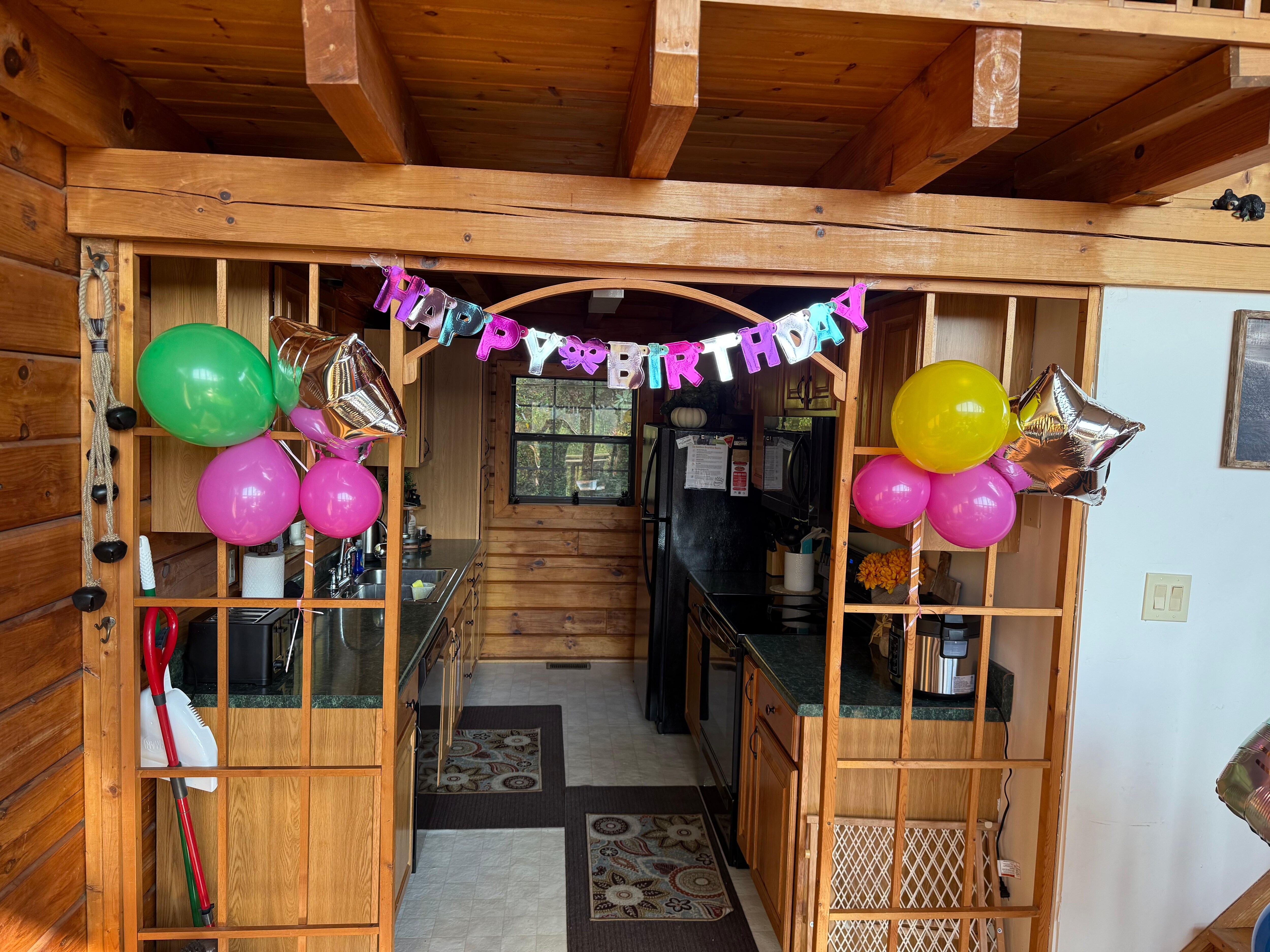 Asked the host for birthday decorations. Did not disappoint and had it ready before our arrival. 