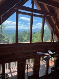 The beautiful view from the loft bedroom!