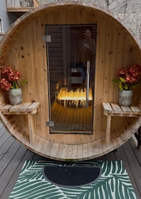 Family loved the sauna.