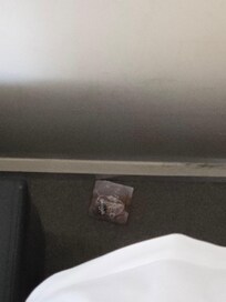 A condom found in the bed we slept