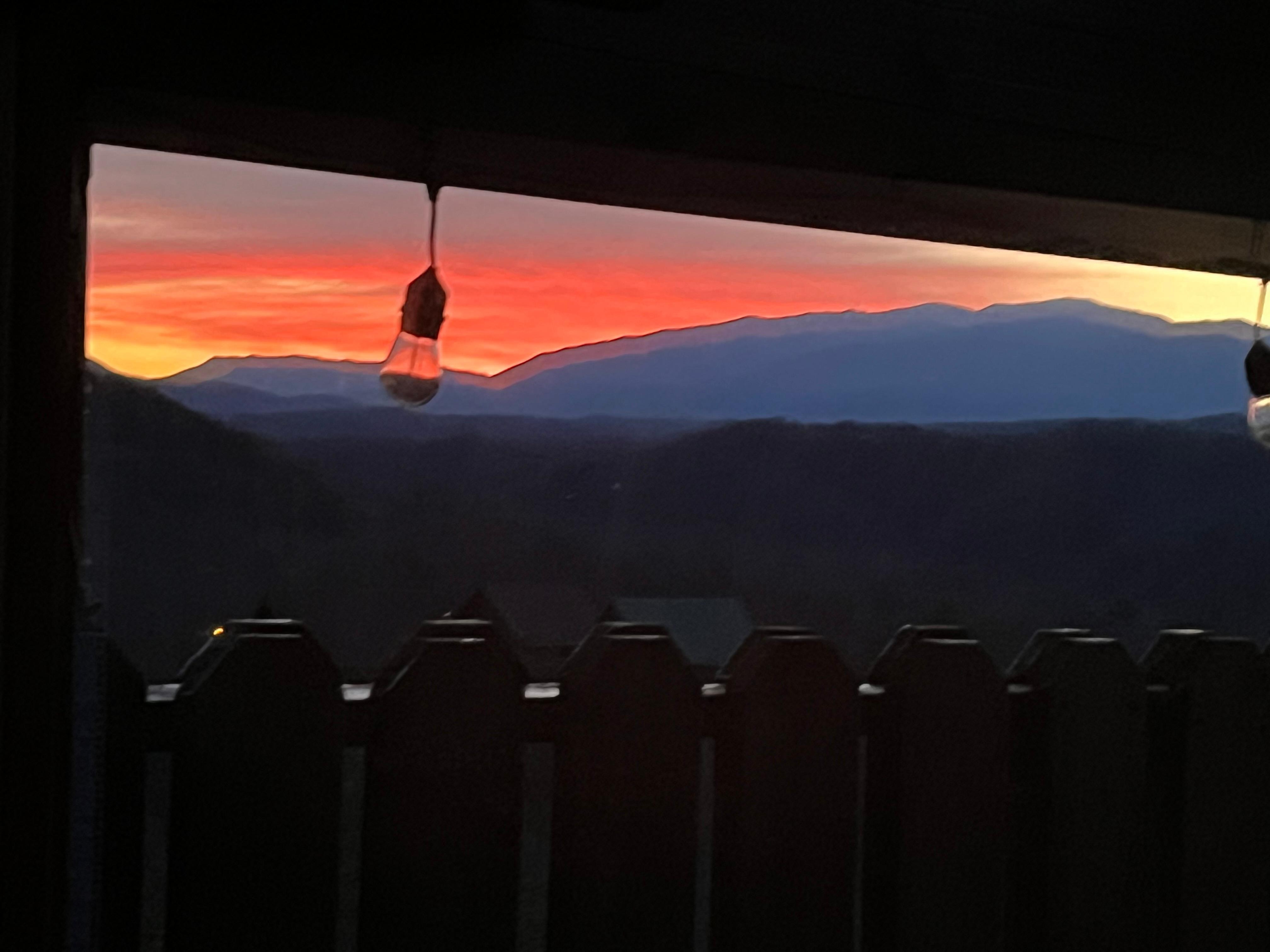 Watching the sun rise was beautiful from the master bedroom! 