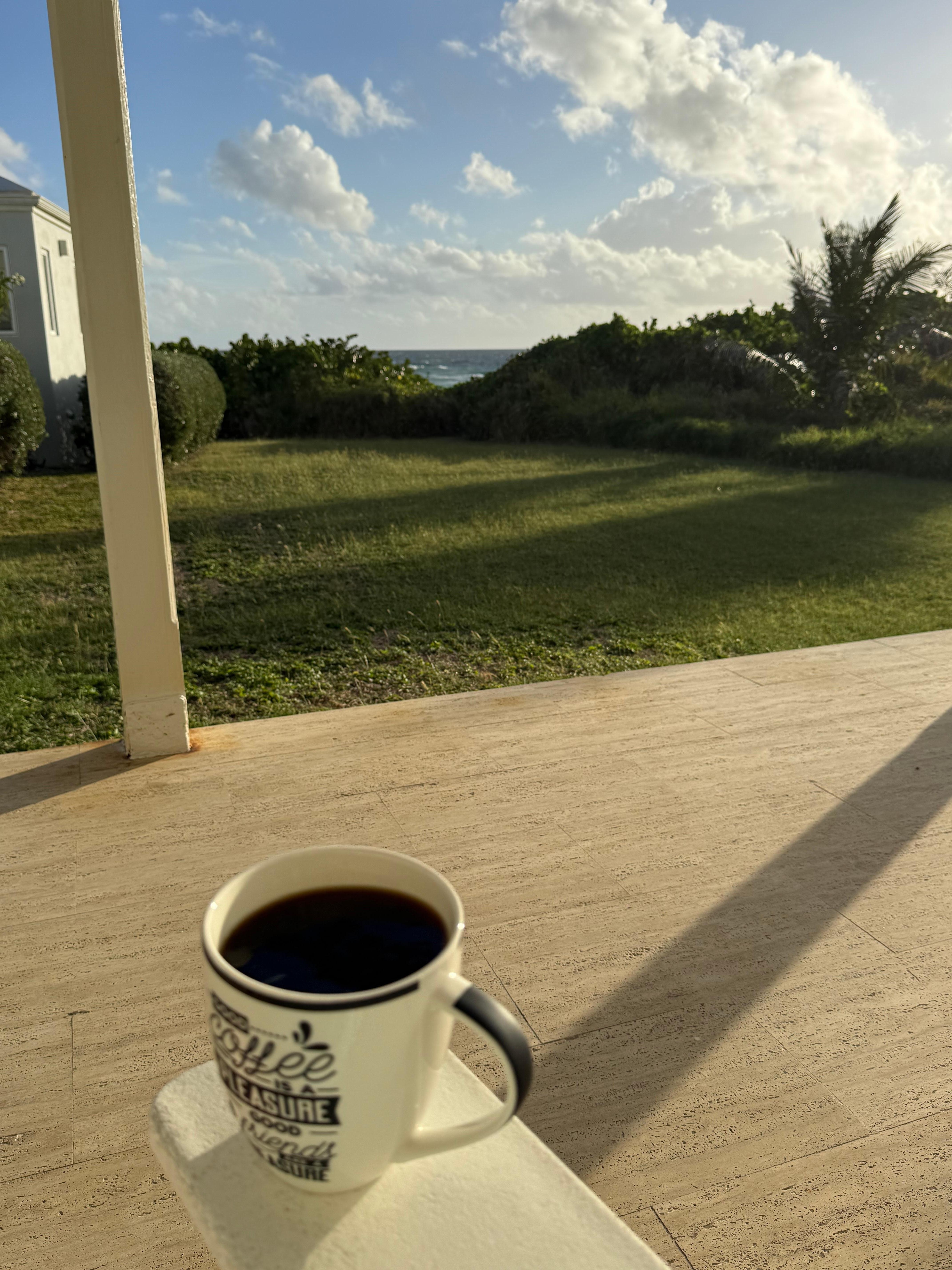 Our daily breakfast view.  