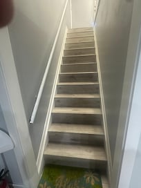 Stairs down to the apartment