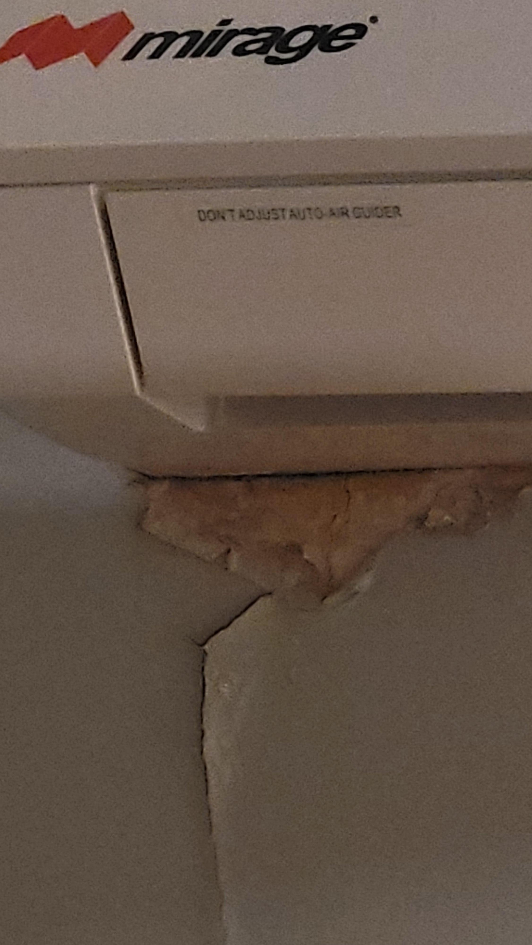 Peeling walls, moisture damage.