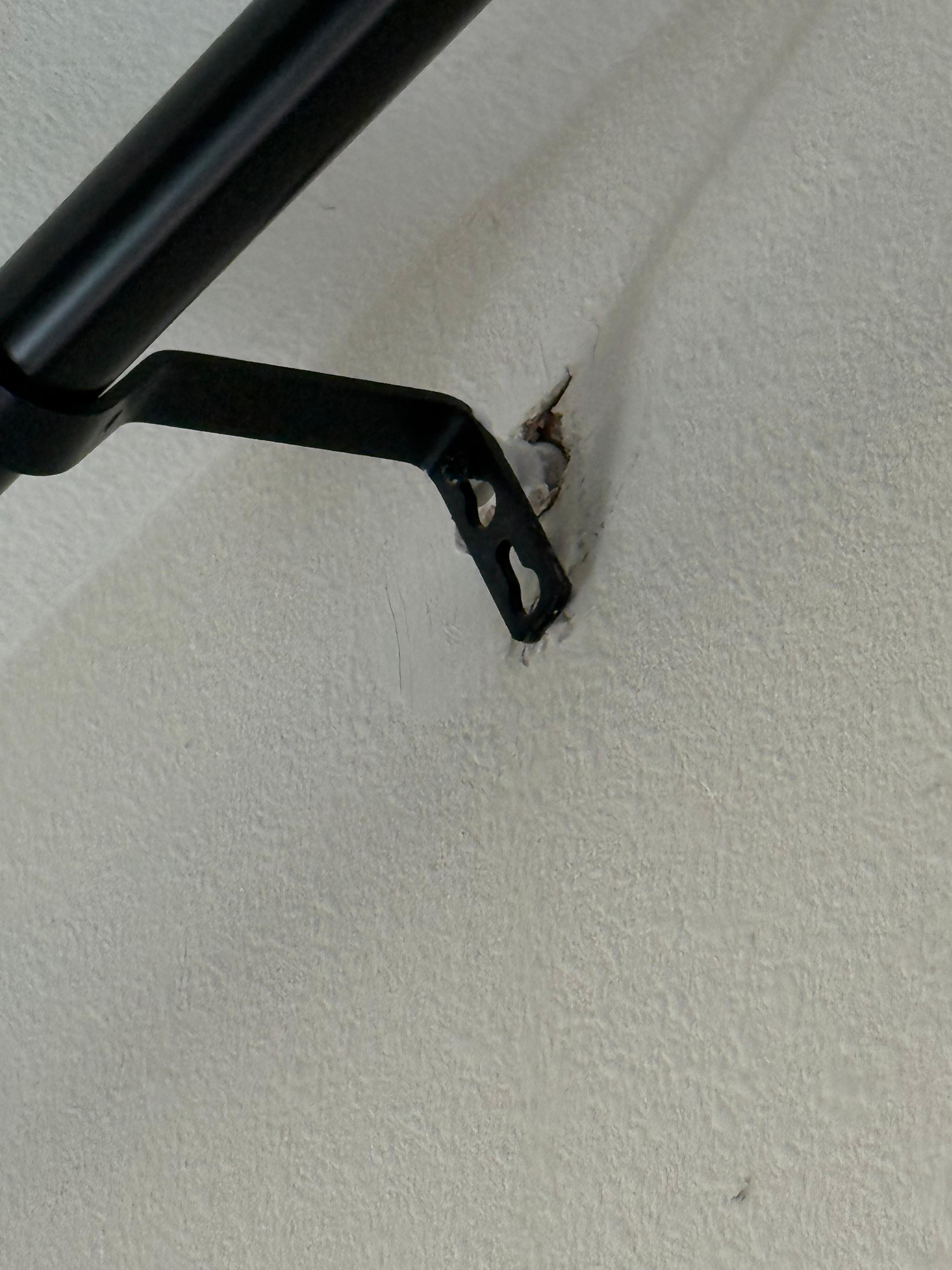 Curtain rod not secure 