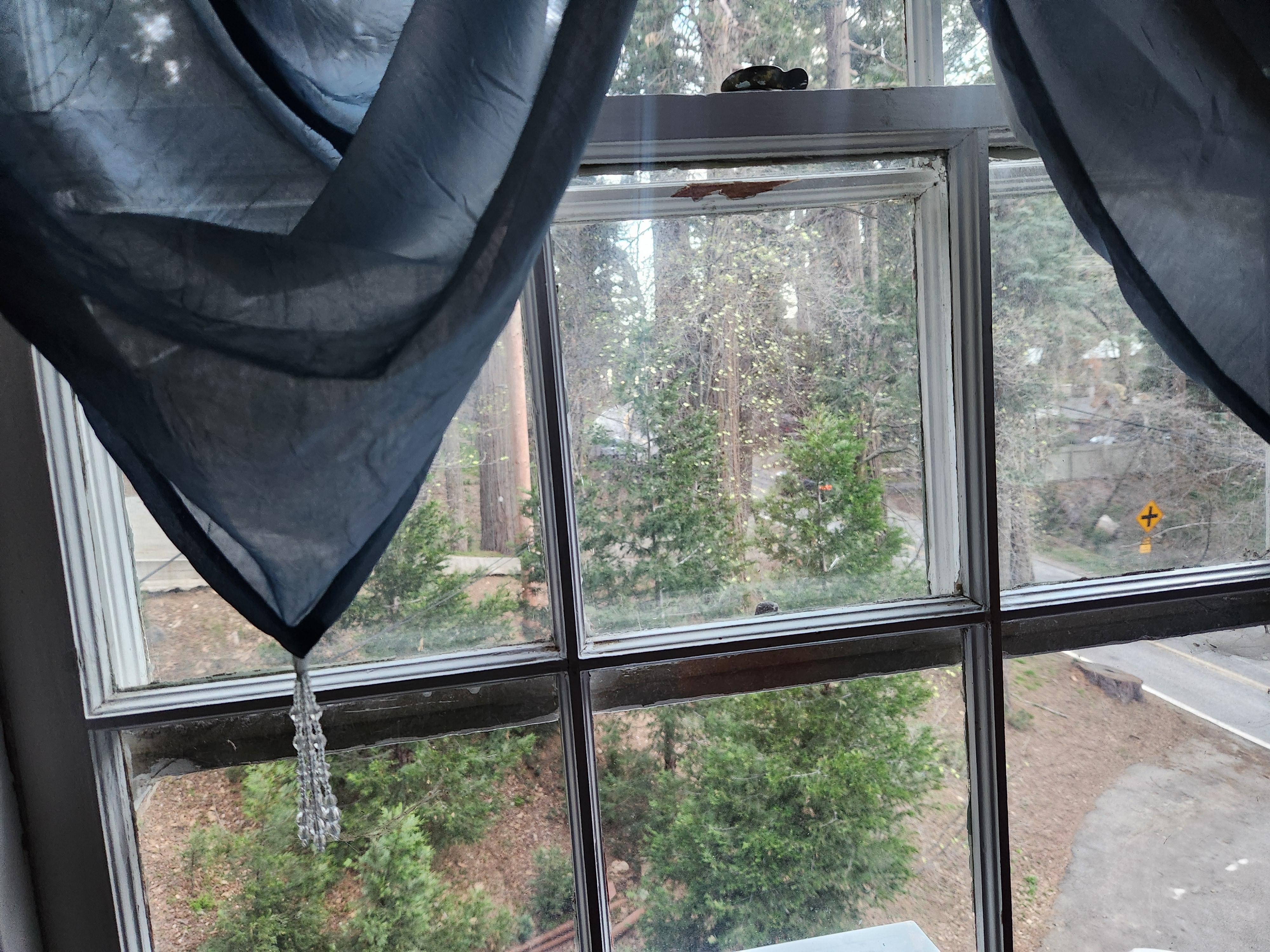 My cottage chic bedroom had the best view. 