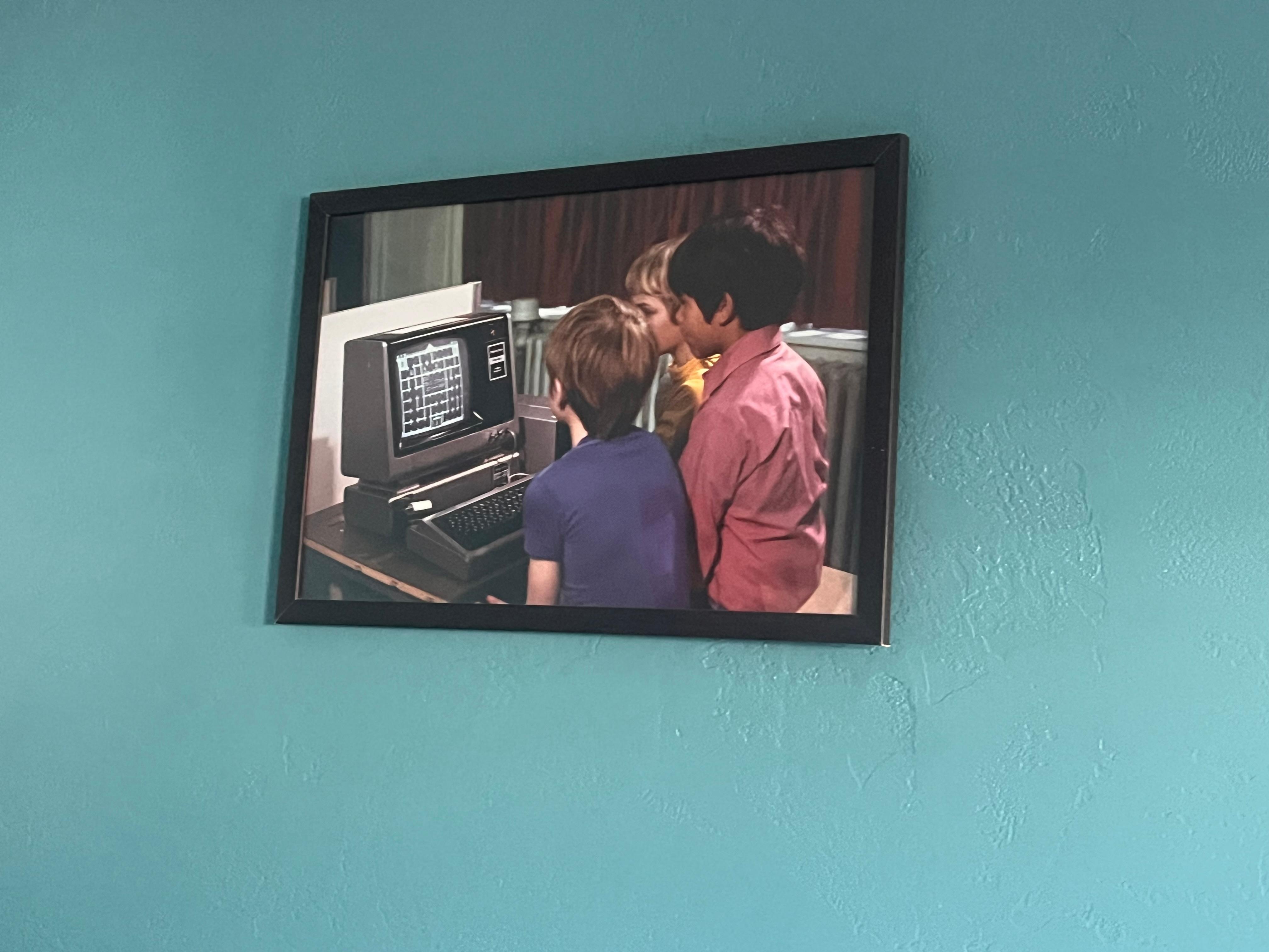 Not your typical hotel generic artwork, pictures in our room included video games which matched our room number:1980.