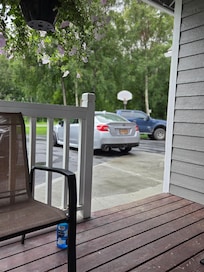 Truck is not our vehicle. One of several to park there or directly behind us, including boats and 4x4s.