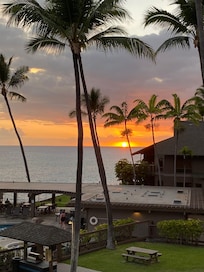 Lovely sunsets from the condo balcony