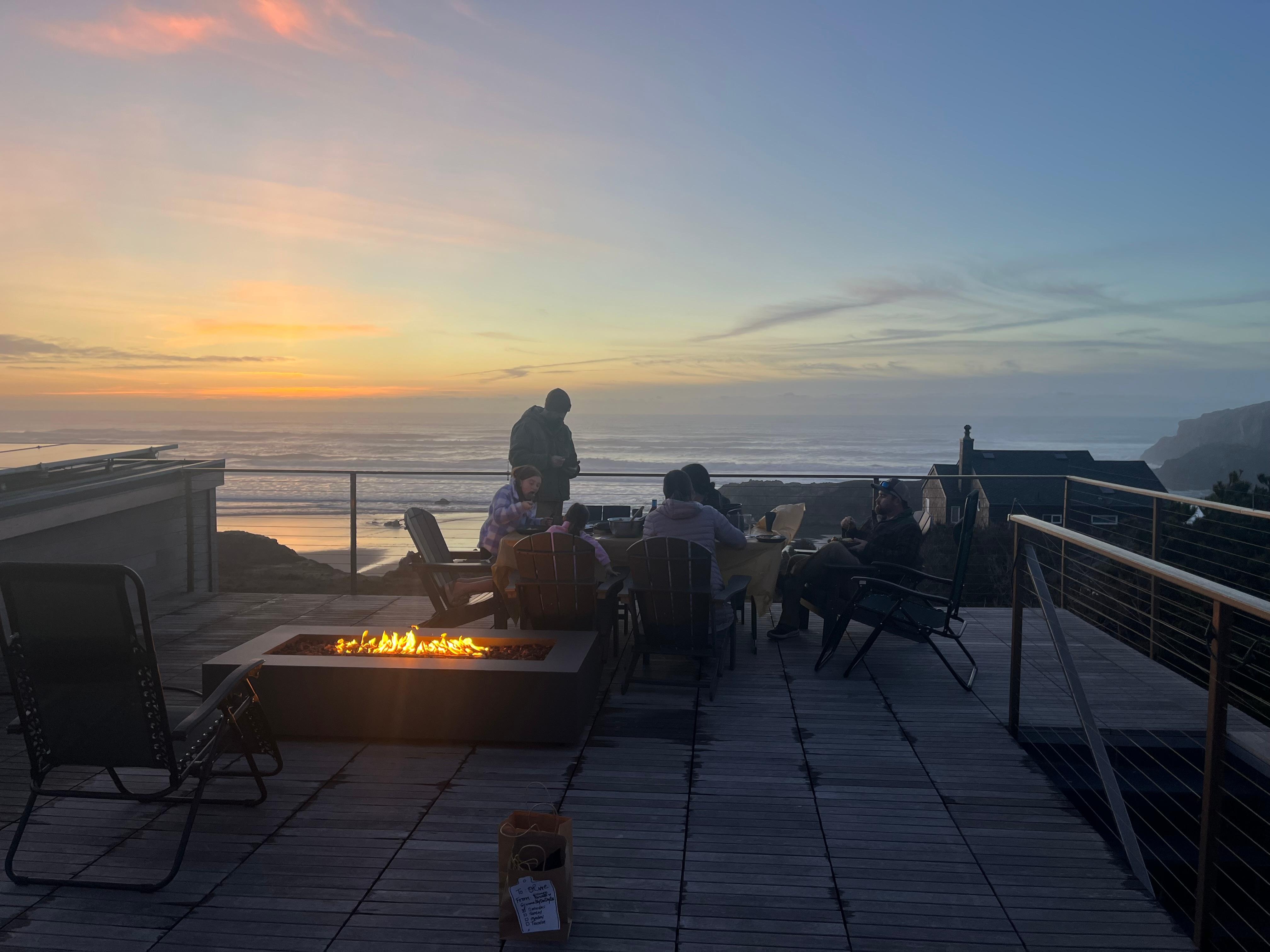 Sunset on the top floor!