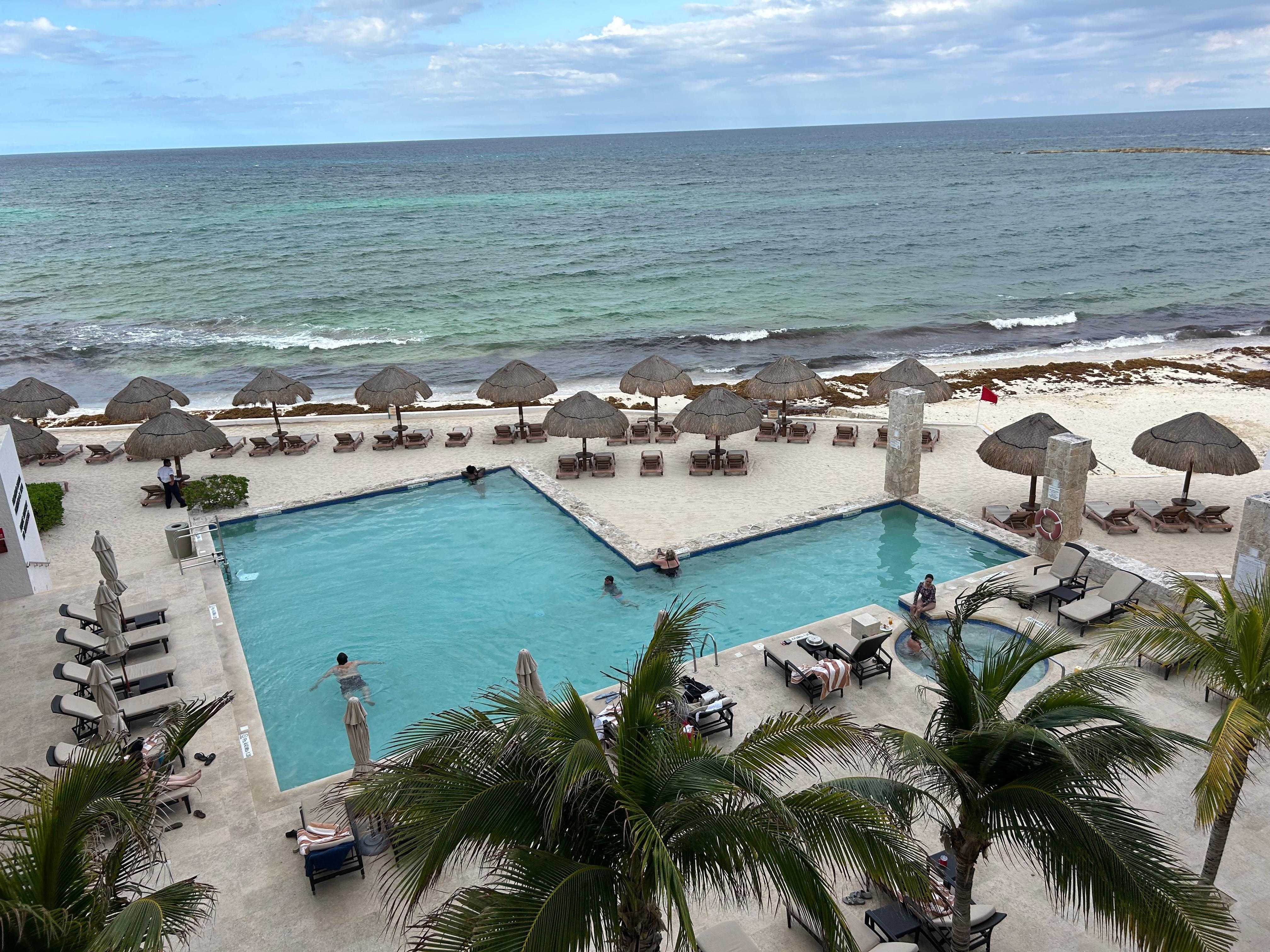 Pool view from our room 