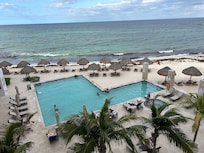 Pool view from our room