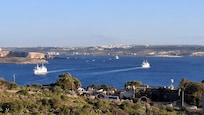 Picture, overlooking the harbour - taken from the terrace of the accomodation