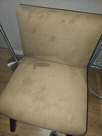 Chair stained before we got to the room