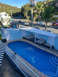 Attractive and comfortable pool area