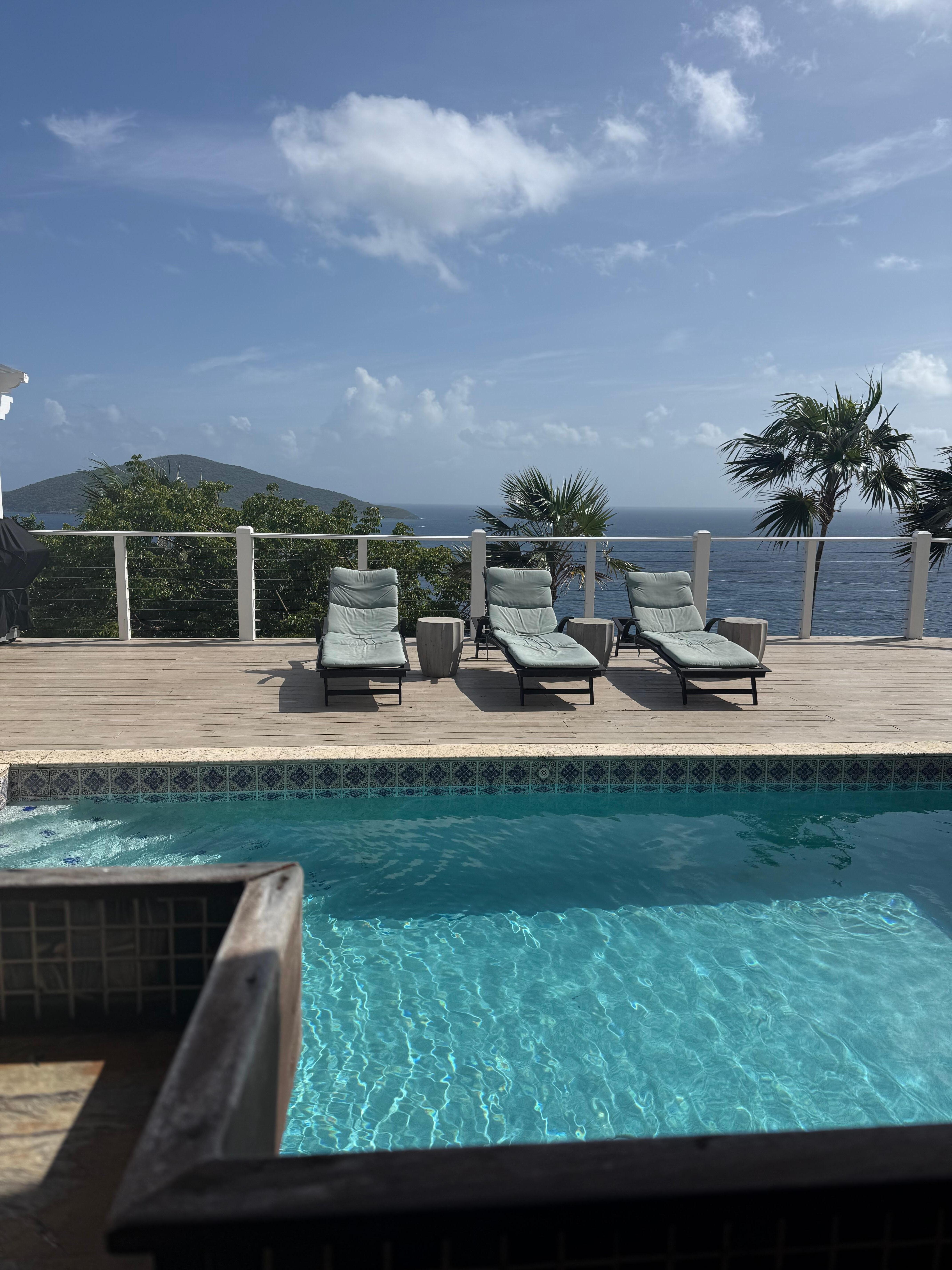 View from seating area on Lanai. 