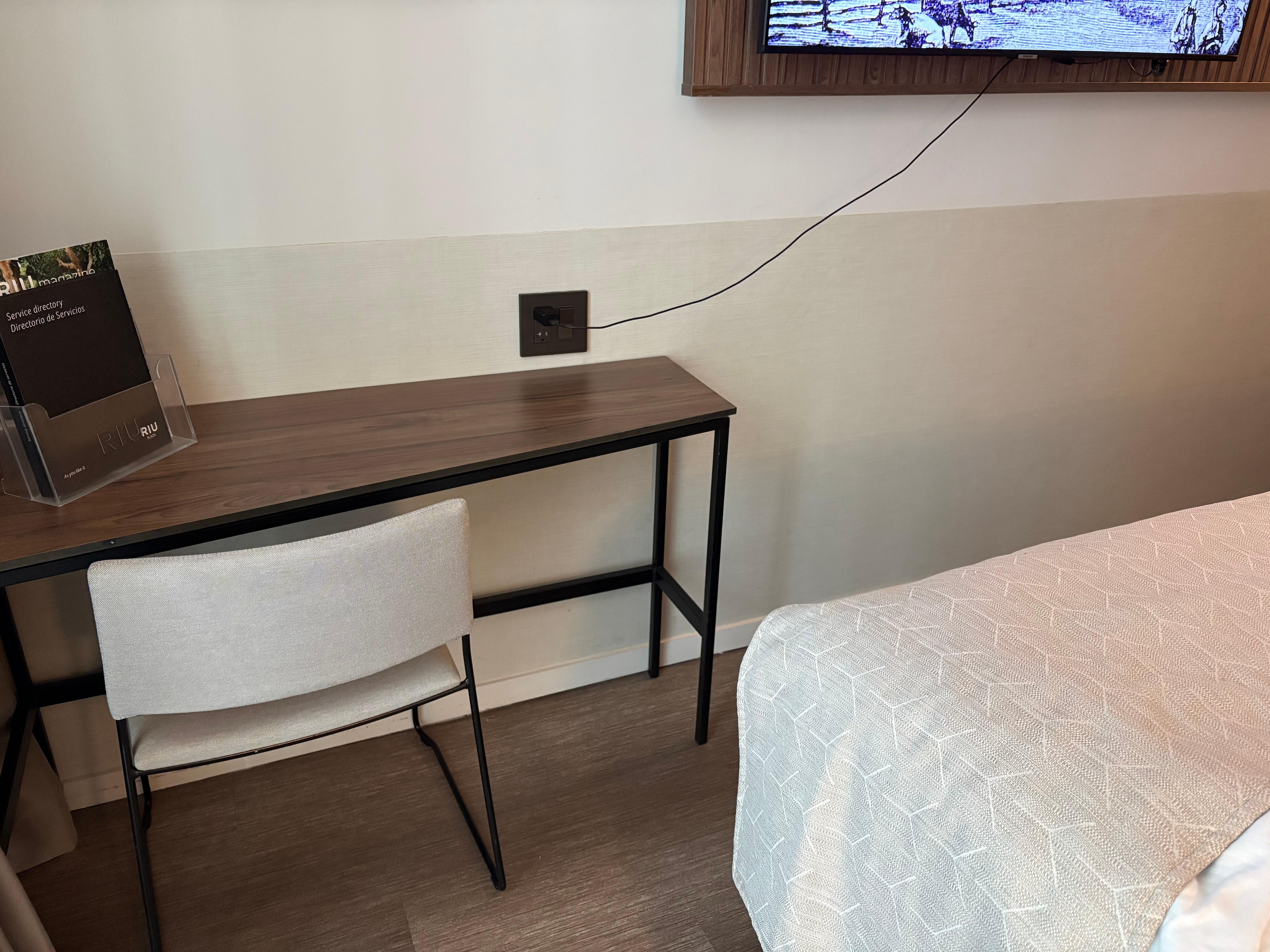 Small touches like the curved table to make best use of space