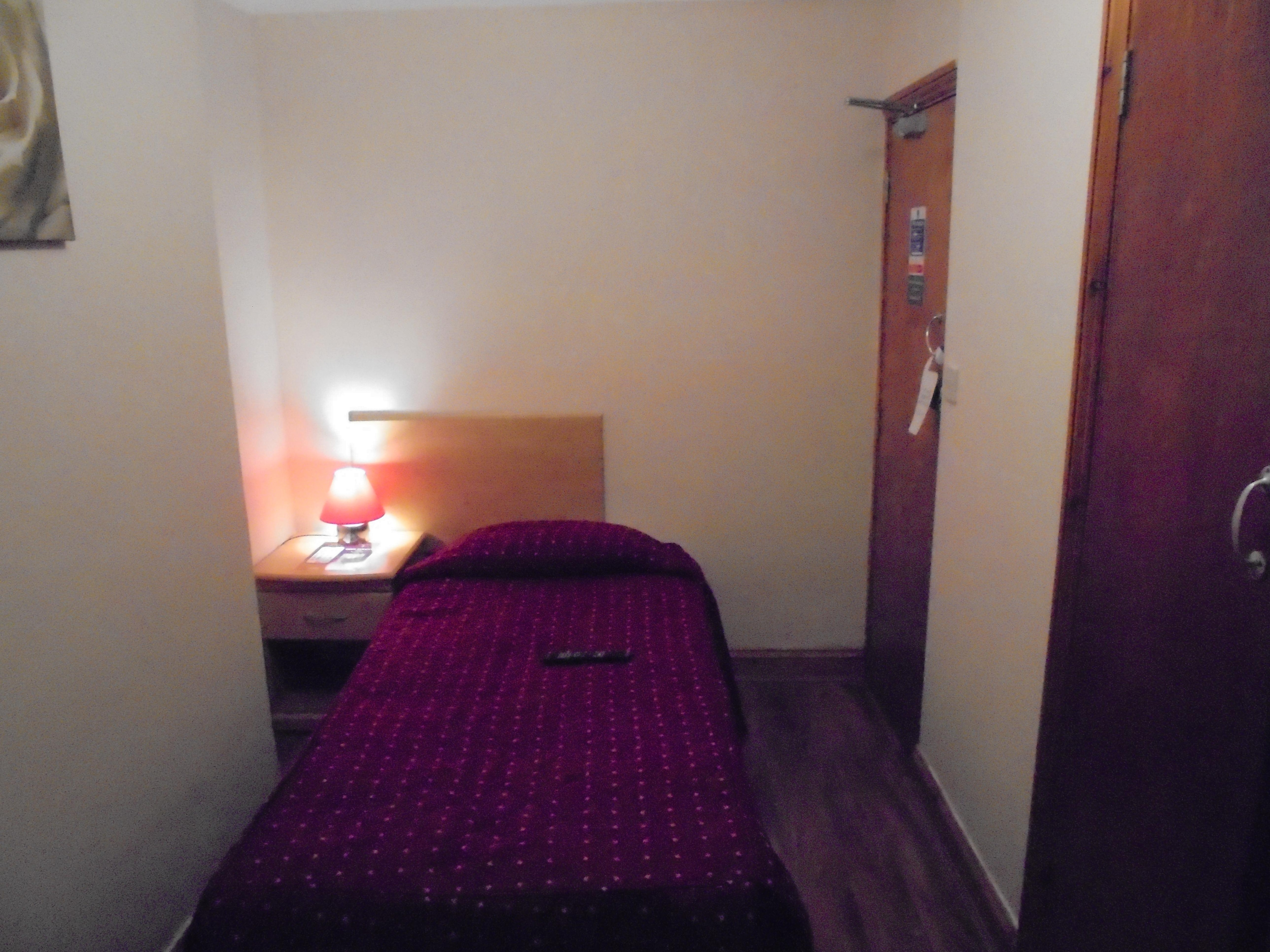 Comfortable single bed.