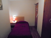 Comfortable single bed.