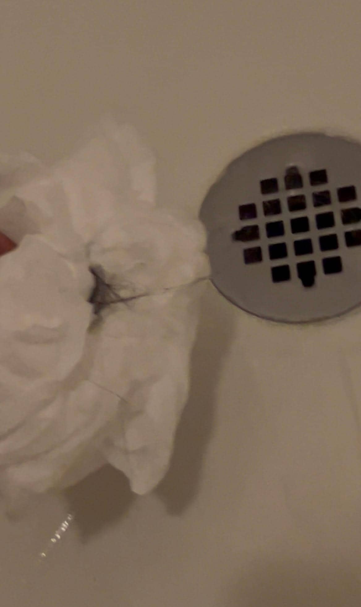 Hair I pulled from the drain 