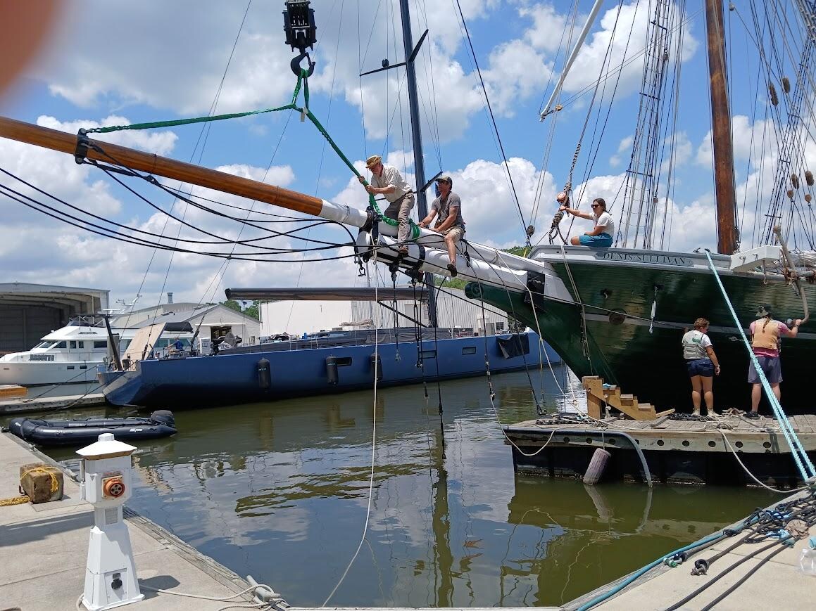 S/V Denis Sullivan in for maintenance.