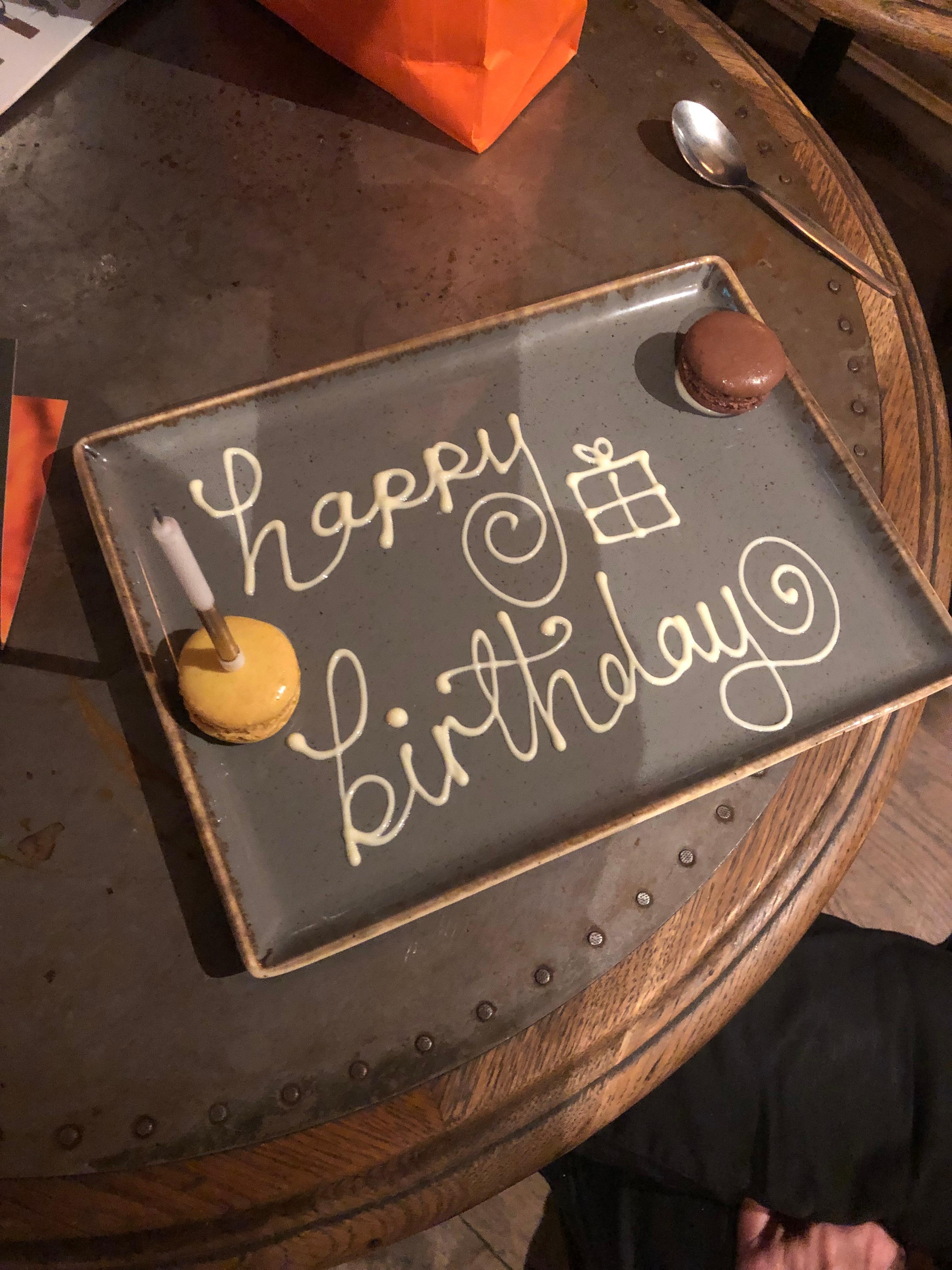 A nice touch for sister’s birthday!