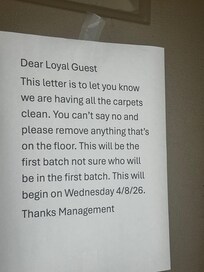 The door notification of the carpet