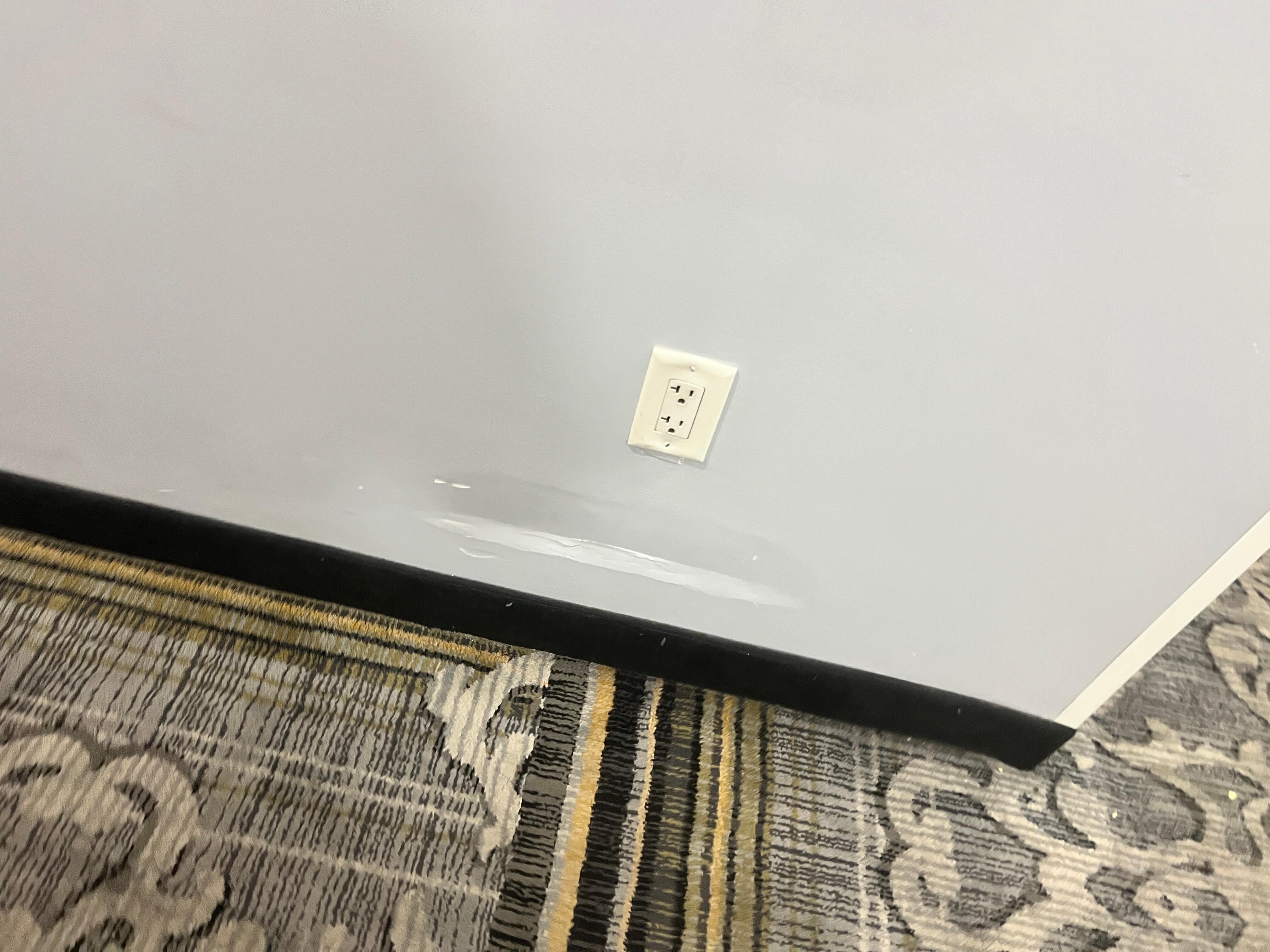 Scuffs on the wall
